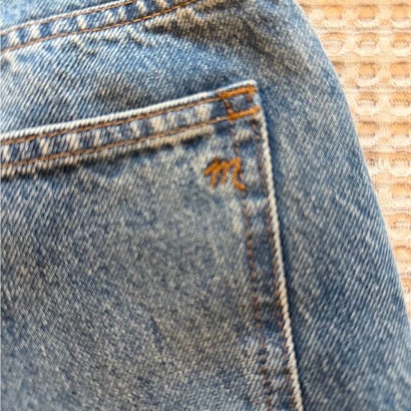 Madewell Slim Demi-Boot Jeans size 28 Raw Hem Distressed - Picture 9 of 16
